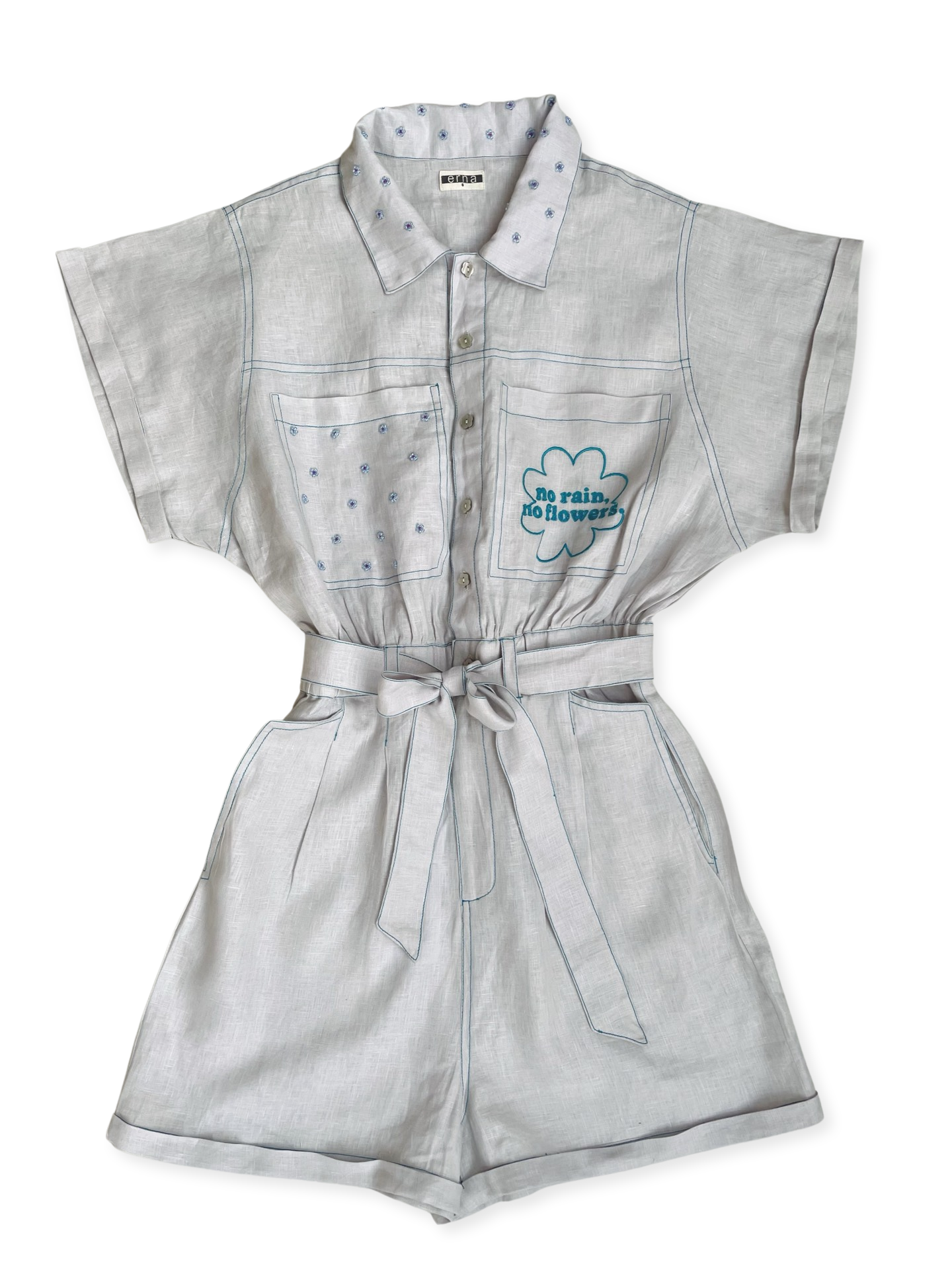 Rhodes Linen Playsuit